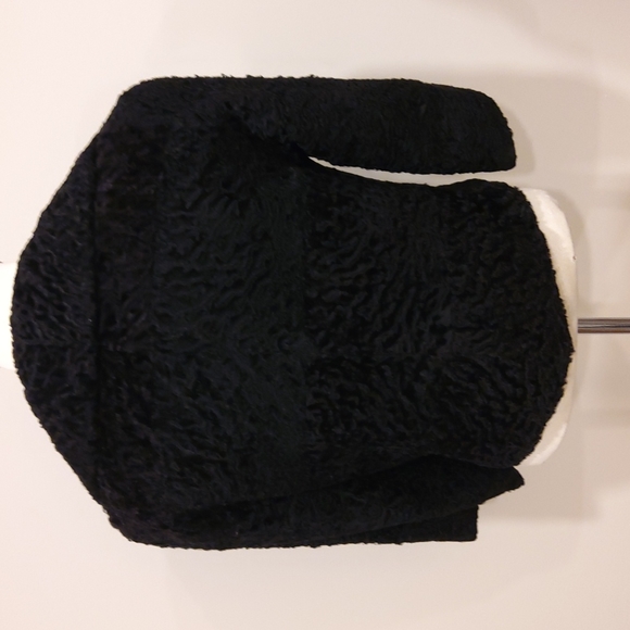 Genuine Persian Lamb Cropped 3/4 Sleeve Jacket- Sz. Med - Picture 6 of 14